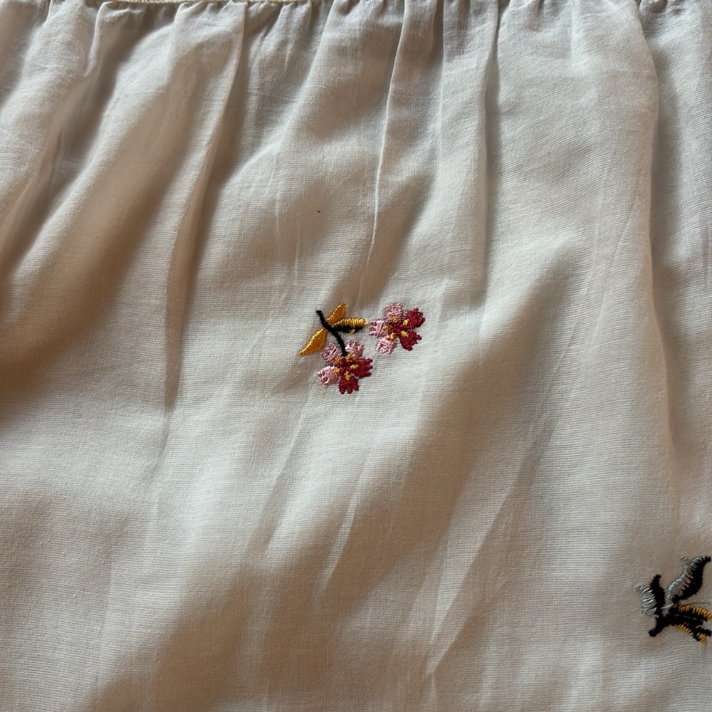 MaxStudio White Floral Embroidered Tiered Dress Small NWT - Picture 6 of 9